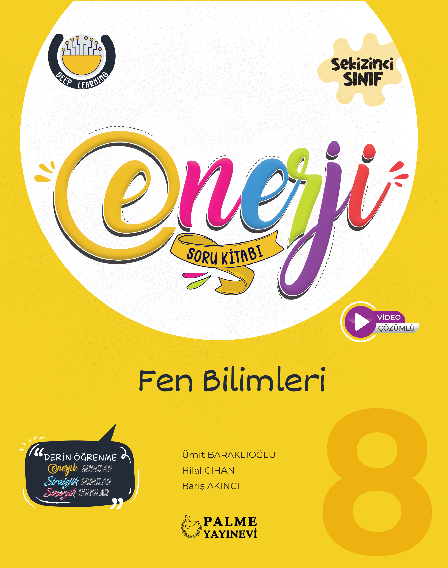 8 Enerjı̇ Fen Bı̇Lı̇Mlerı̇ Soru Kı̇Tabı kapak görseli